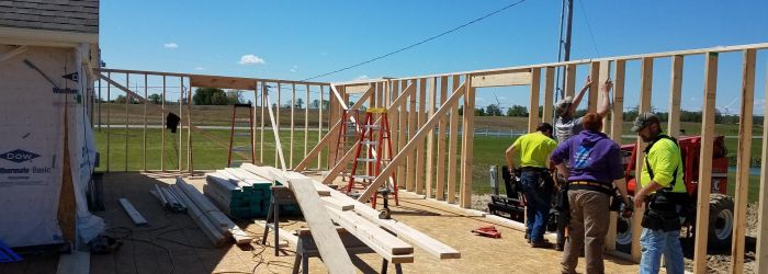Framing a wood structure
